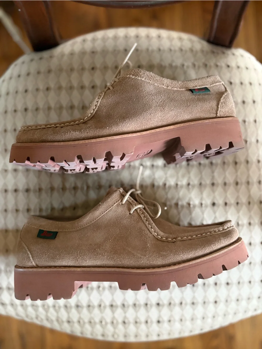 G.H. Bass Wallace Tan Suede Mocs Men’s 9.5EE 9.5 Wide Approx Women’s 11 W EUC